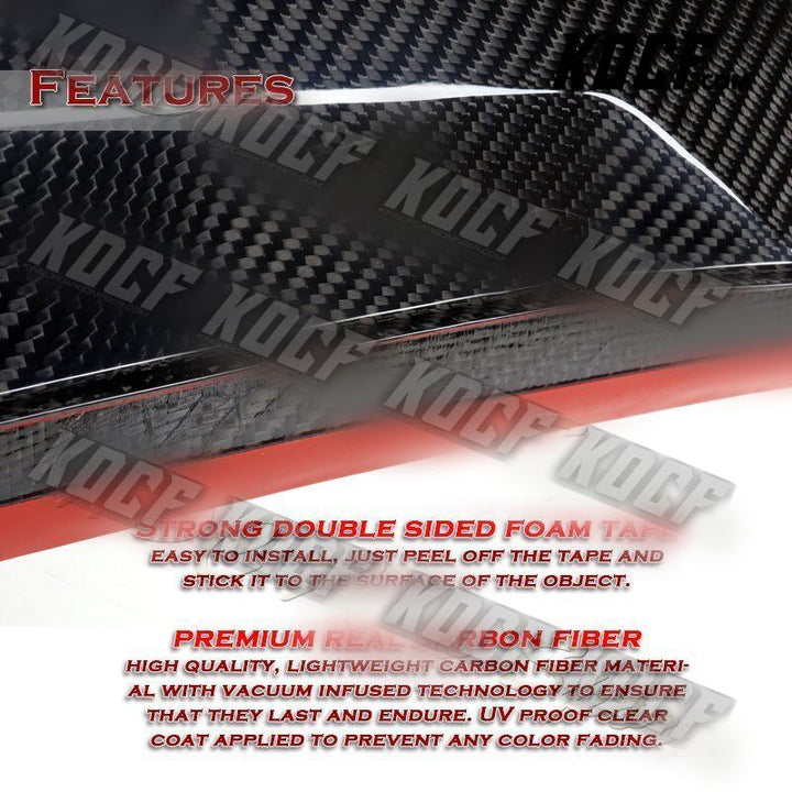 For 16-21 Mazda Miata MX-5 STP-Style Real Carbon Fiber Trunk Lid Spoiler Wing - KOCF.com - Car Parts