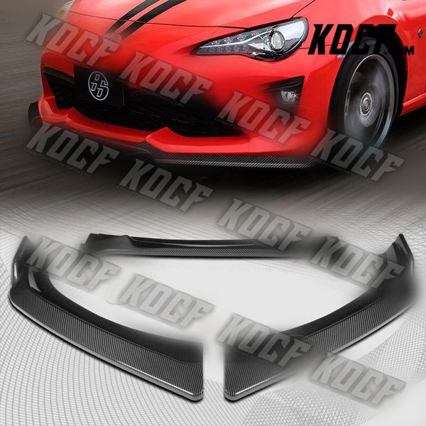 For 17-20 Toyota 86 CS-Style JDM Carbon Style Front Bumper Splitter Spoiler Lip - KOCF.com - Car Parts