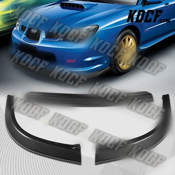 For 06-07 Subaru Impreza WRX STi S204 Carbon Front Bumper Splitter Spoiler Lip - KOCF.com - Car Parts