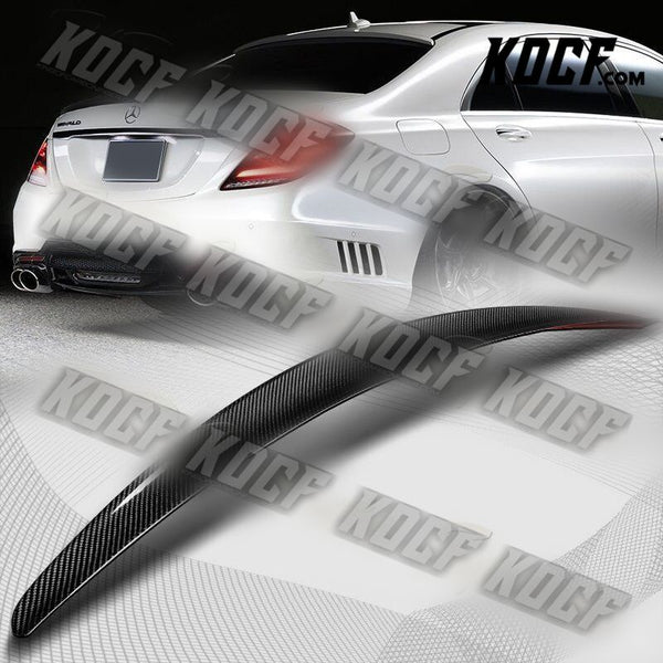 For 13-20 Mercedes S450 S560 S600 S63 W222 P-Style Carbon Fiber Trunk Spoiler - KOCF.com - Car Parts