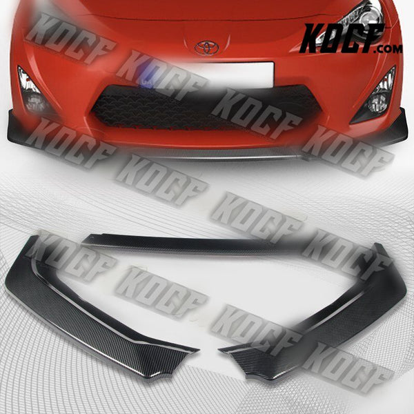 For 2013-2016 Scion FR-S/Toyota 86 CS-Style Carbon Front Bumper Body Kit Lip 3pc - KOCF.com - Car Parts