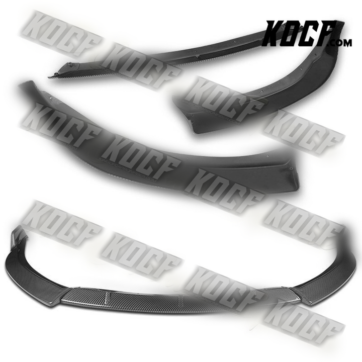 For 2014-2016 Toyota Corolla Base LE Carbon Look Front Bumper Body Spoiler Lip - KOCF.com - Car Parts