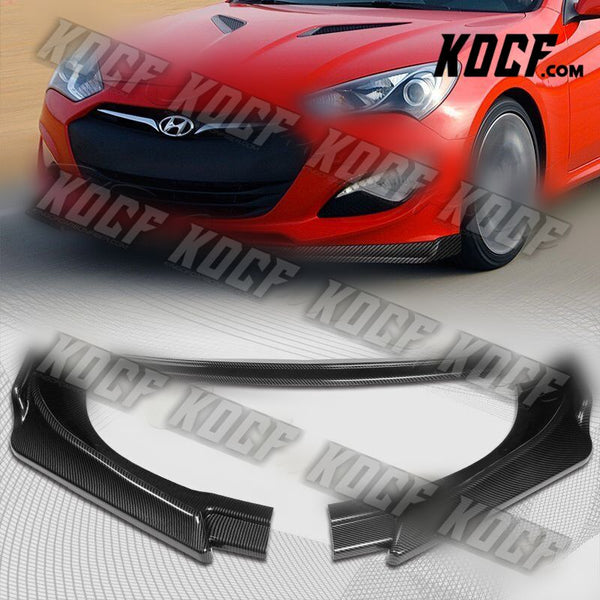 For 2013-2016 Hyundai Genesis Coupe Carbon Look KS-Style Front Bumper Body Lip - KOCF.com - Car Parts