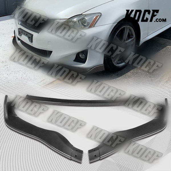 For 11-13 Lexus IS250 IS350 Carbon Look Front Bumper Body Splitter Spoiler Lip - KOCF.com - Car Parts