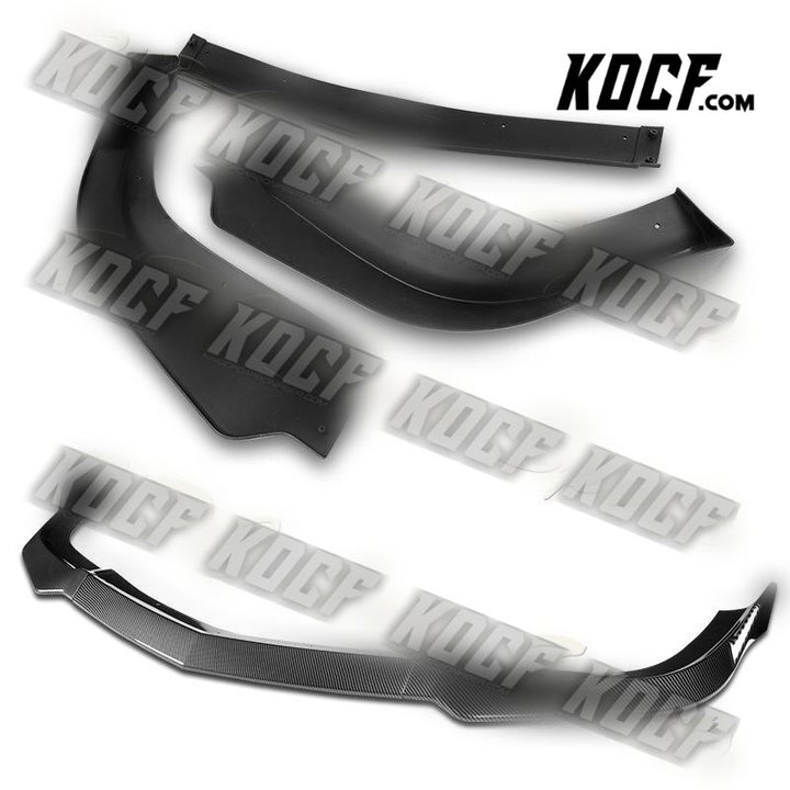 For 11-14 Dodge Charger SRT Carbon Look Front Bumper Body Splitter Spoiler Lip - KOCF.com - Car Parts