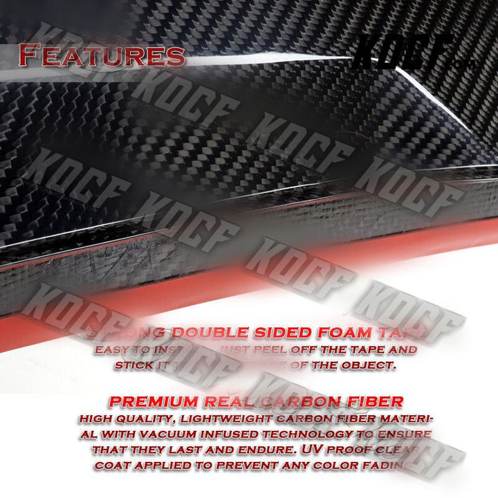 For 2021-2023 Lexus IS300 IS350 IS500 Carbon Fiber Window Roof Visor Spoiler - KOCF.com - Car Parts