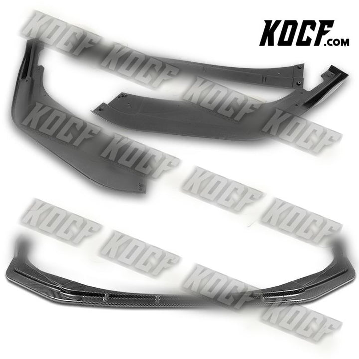 For 2020-2021 Toyota Corolla XSE SE Carbon Look Front Bumper Body Spoiler Lip - KOCF.com - Car Parts