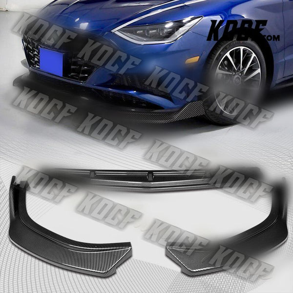 For 2020-2022 Hyundai Sonata CK-Style JDM Carbon Look Front Bumper Body Kit Lip - KOCF.com - Car Parts