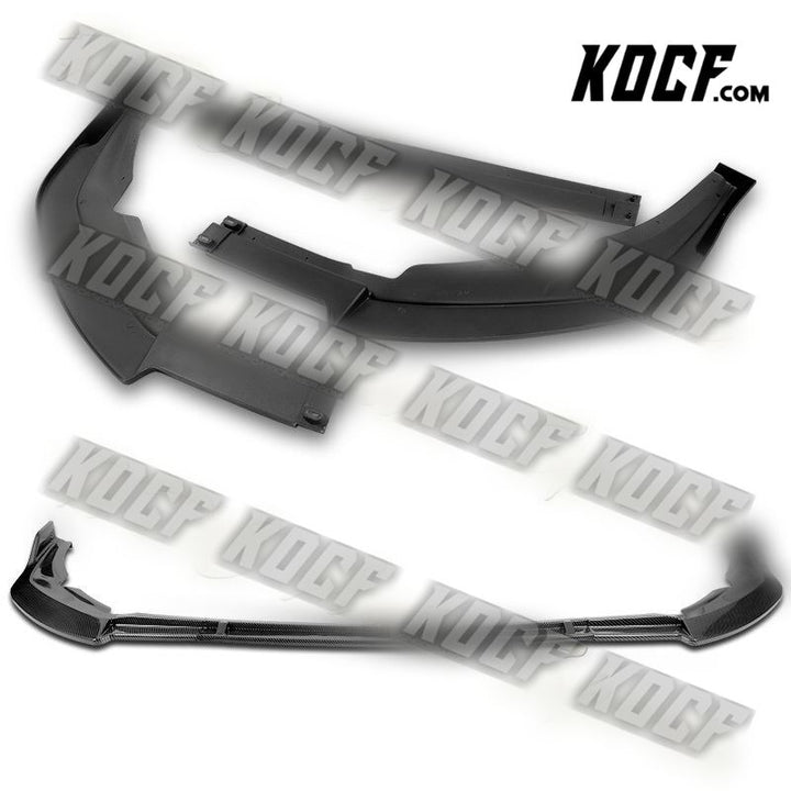 For 2021-2022 Toyota Sienna LE XLE MP-Style Carbon Look Front Bumper Spoiler Lip - KOCF.com - Car Parts