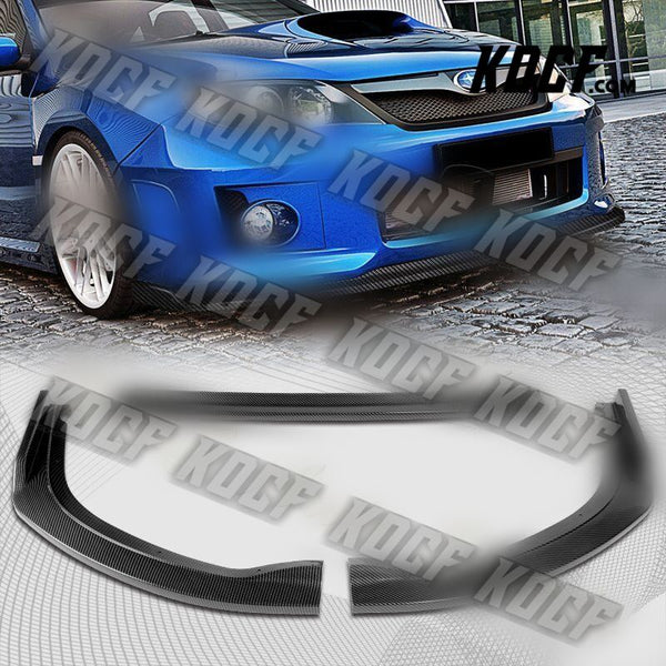 For 11-14 Subaru WRX STi CS2-Style Carbon Look Front Bumper Splitter Spoiler Lip - KOCF.com - Car Parts