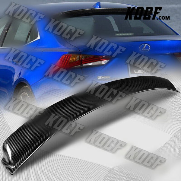 For 2014-2020 Lexus IS250 IS350 Carbon Fiber Rear Window Roof Visor Spoiler Wing - KOCF.com - Car Parts