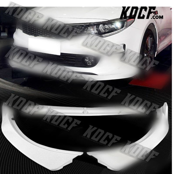 For 16-18 Kia Optima LX EX Painted White Front Bumper Body Splitter Spoiler Lip - KOCF.com - Car Parts