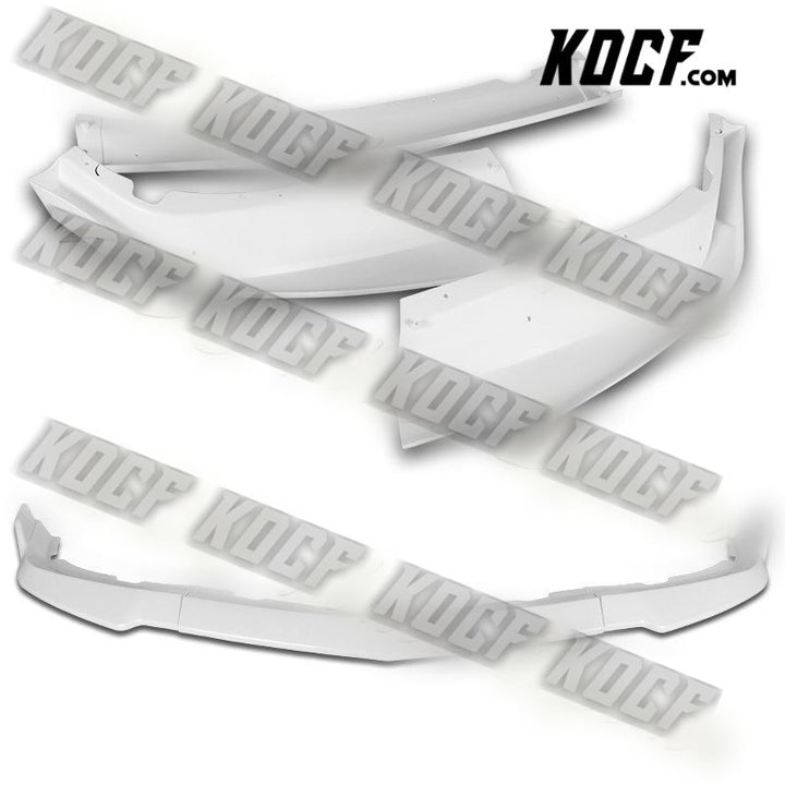 For 11-14 Dodge Charger STP-Style Painted WH Front Bumper Splitter Spoiler Lip - KOCF.com - Car Parts