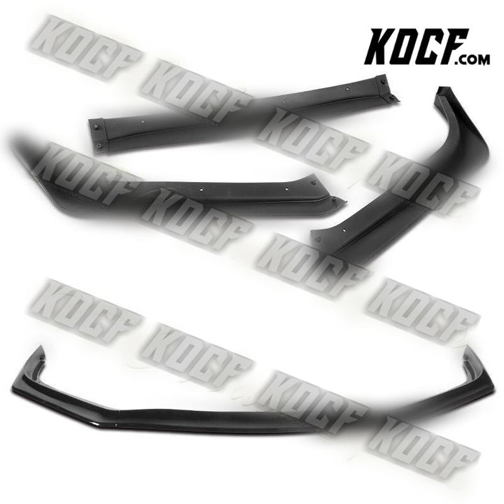 For 2013-2015 Honda Civic Sedan Painted Black Aero-Style Front Bumper Body Lip - KOCF.com - Car Parts