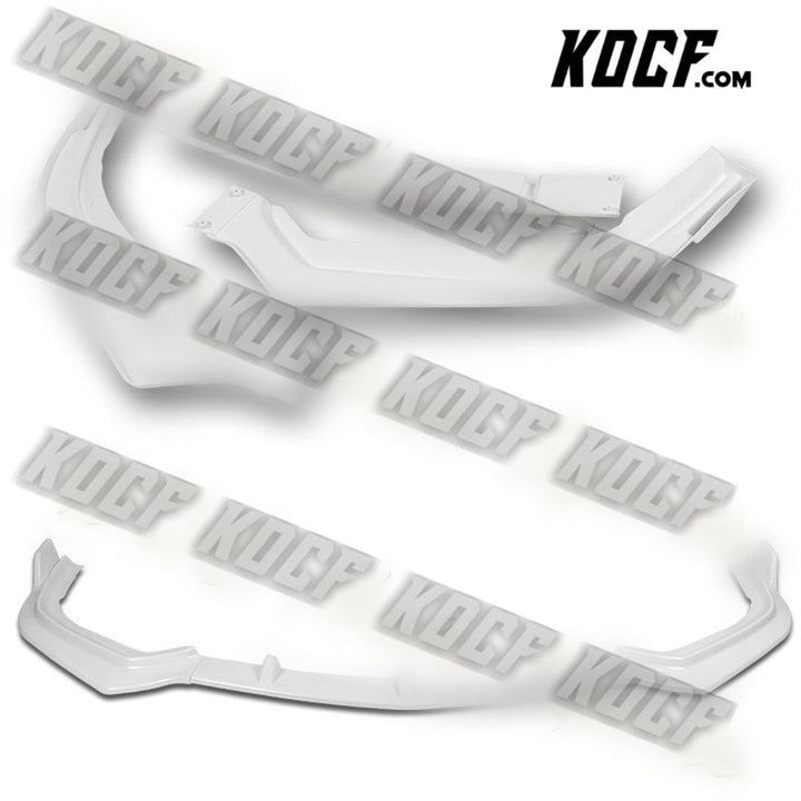 For 2018-2020 Acura TLX Painted White Front Bumper Body Kit Splitter Spoiler Lip - KOCF.com - Car Parts