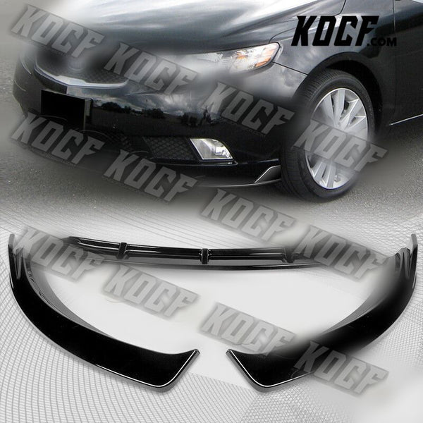 For 2010-2013 Kia Forte STP-Style Painted BLK Front Bumper Splitter Spoiler Lip - KOCF.com - Car Parts