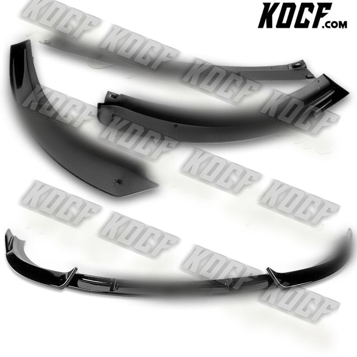 For 2010-2013 Kia Forte STP-Style Painted BLK Front Bumper Splitter Spoiler Lip - KOCF.com - Car Parts