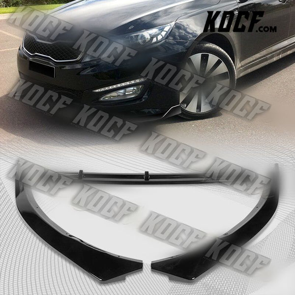 For 11-13 Kia Optima STP-Style Painted Black Front Bumper Splitter Spoiler Lip - KOCF.com - Car Parts