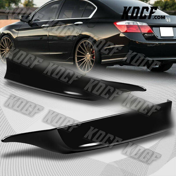 For 13-15 Honda Accord Sedan/4DR HFP-Style Painted Black Rear Bumper Spoiler Lip - KOCF.com - Car Parts