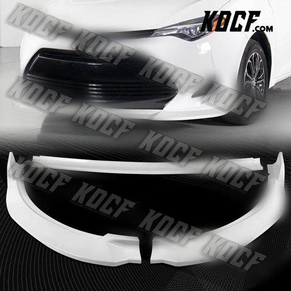 For 2017-2019 Toyota Corolla LE XLE Type S Painted WH Front Bumper Spoiler Lip - KOCF.com - Car Parts