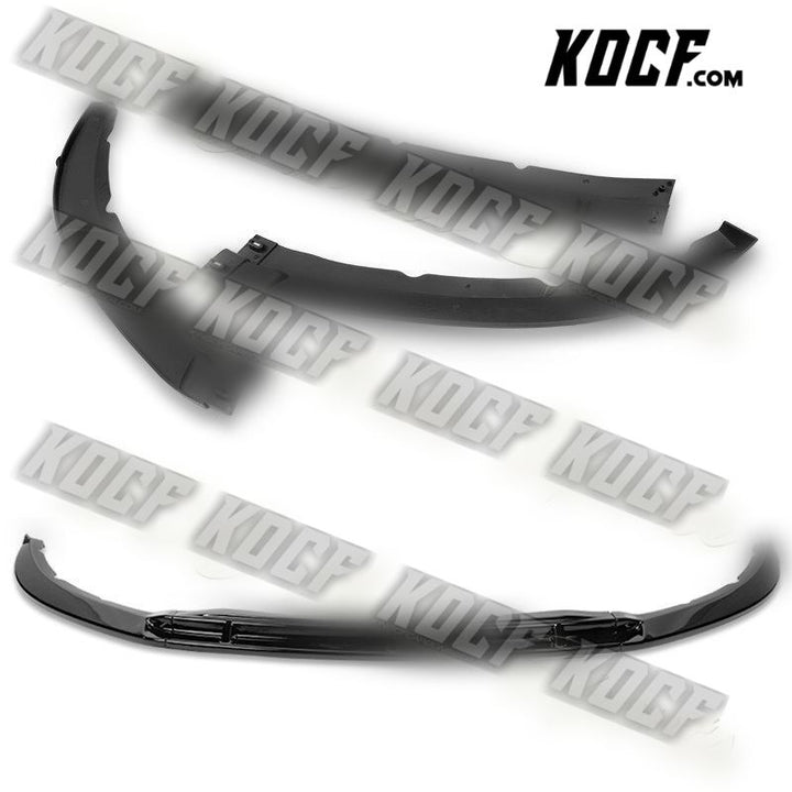 For 13-14 Ford Mustang GT-Style Painted Black Front Bumper Splitter Spoiler Lip - KOCF.com - Car Parts