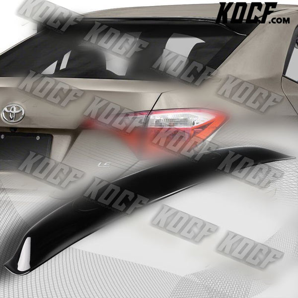 For 14-18 Toyota Corolla LE XLE SE Black Acrylic Rear Window Roof Visor Spoiler - KOCF.com - Car Parts