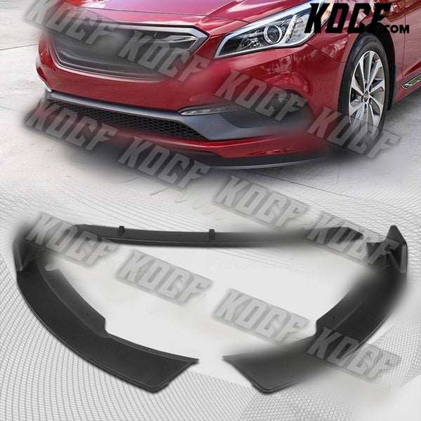 For 15-17 Hyundai Sonata STP-Style Matt Black Front Bumper Splitter Spoiler Lip - KOCF.com - Car Parts