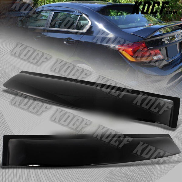 For 2006-2015 Honda Civic Sedan Black ABS Plastic Rear Window Roof Spoiler Visor - KOCF.com - Car Parts