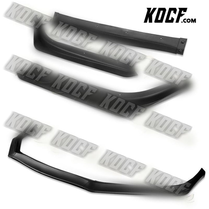 For 2013-2015 Honda Civic Sedan Matt Black Aero-Style Front Bumper Body Kit Lip - KOCF.com - Car Parts