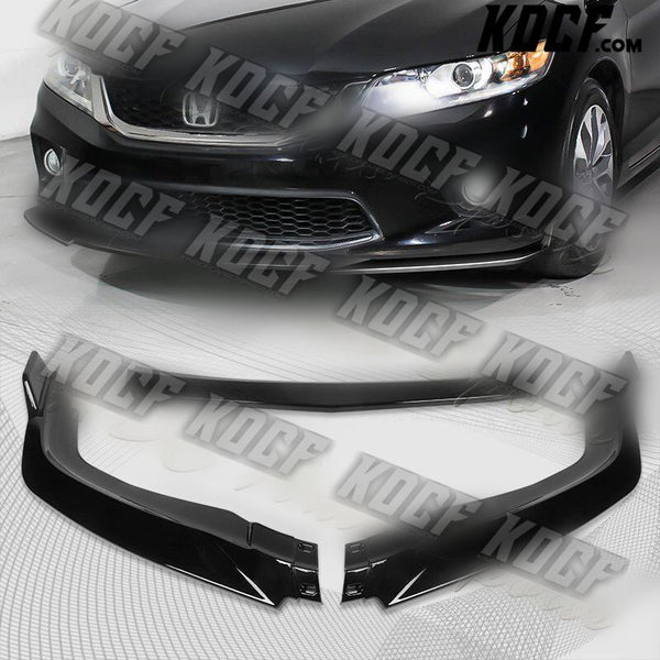 For 2013-2015 Honda Accord Coupe Painted Black Front Bumper Splitter Spoiler Lip - KOCF.com - Car Parts