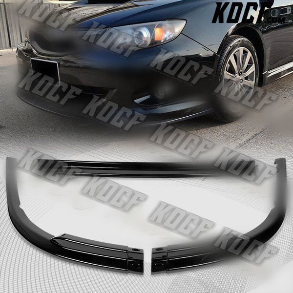 For 2008-2010 Subaru Impreza WRX Premium CS-Style Painted Black Front Bumper Lip - KOCF.com - Car Parts