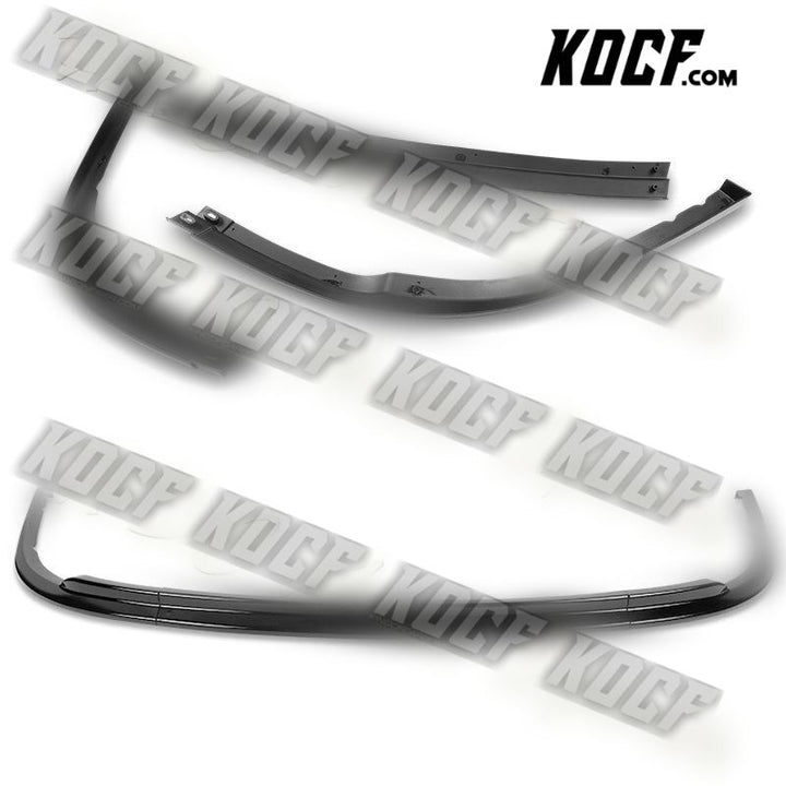 For 2008-2010 Subaru Impreza WRX Premium CS-Style Painted Black Front Bumper Lip - KOCF.com - Car Parts