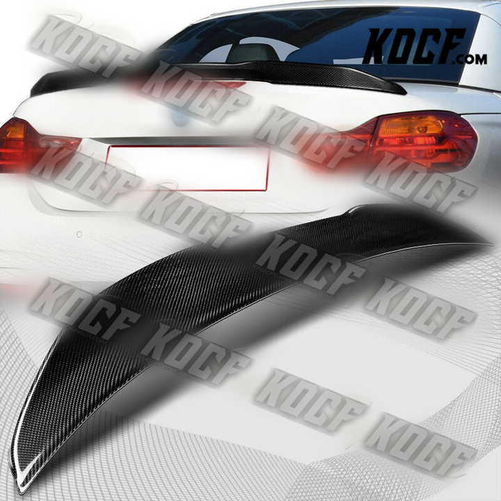 For 2014-2020 BMW F33 F83 M4 Convertible PSM-Style Carbon Fiber Trunk Spoiler - KOCF.com - Car Parts