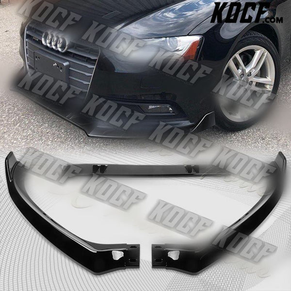 For 2013-2016 Audi A4 Quattro Painted Black Front Bumper Splitter Spoiler Lip - KOCF.com - Car Parts