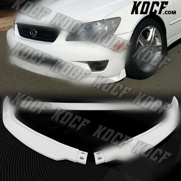 For 2001-2005 Lexus IS300 STP-Style Painted White Front Bumper Body Spoiler Lip - KOCF.com - Car Parts