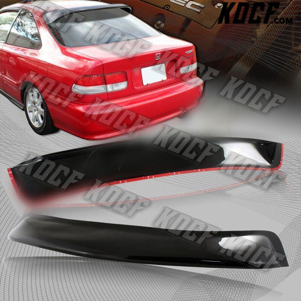 For 1996-2000 Honda Civic Coupe Black ABS Plastic Rear Window Roof Visor Spoiler - KOCF.com - Car Parts