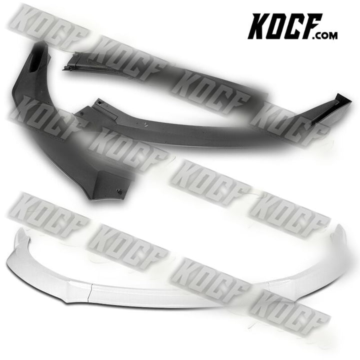 For 2014-2016 Toyota Corolla S GT-Style Painted White Front Bumper Spoiler Lip - KOCF.com - Car Parts