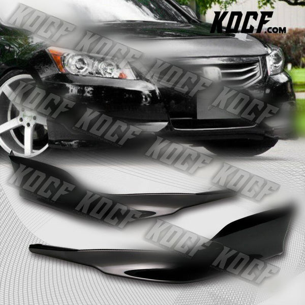 For 2011-2012 Honda Accord 4-DR OE-Style Painted Black Front Bumper Aprons Lip - KOCF.com - Car Parts