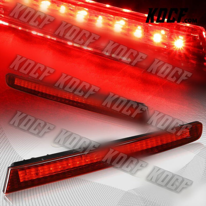 For 2011-2015 Ford Explorer Red Lens LED Rear Bumper Reflector Brake Lights Lamp - KOCF.com - Car Parts