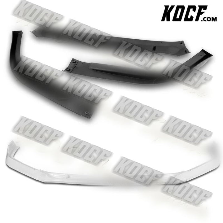 For 2016-2017 Honda Accord 4DR STP-Style Painted White Front Bumper Spoiler Lip - KOCF.com - Car Parts