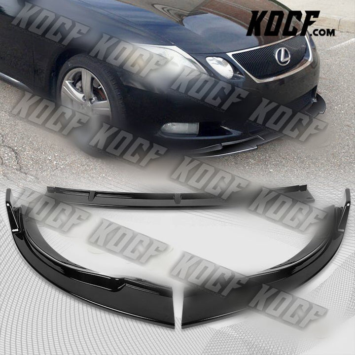 For 2006-2007 Lexus GS300 GS350 STP-Style Painted Black Front Bumper Spoiler Lip - KOCF.com - Car Parts