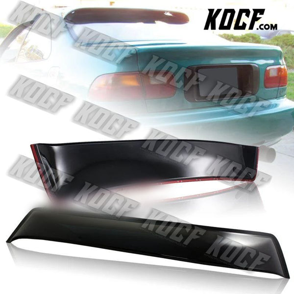 For 92-95 Honda Civic 2DR / Coupe JDM ABS Black Rear Roof Window Visor Spoiler - KOCF.com - Car Parts