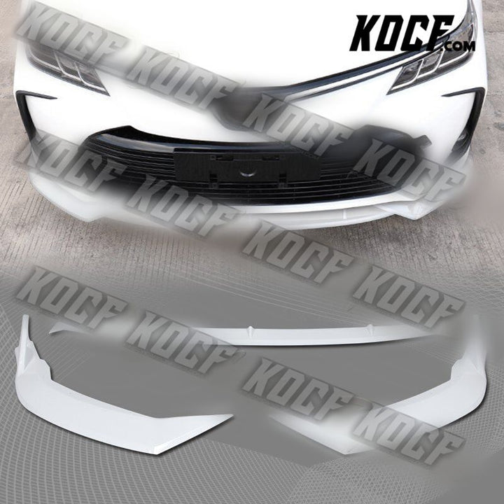 For 20-21 Toyota Corolla LE XLE Painted White Front Bumper Splitter Spoiler Lip - KOCF.com - Car Parts