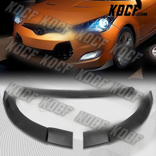 For 2012-2017 Hyundai Veloster Base Matt Black Front Bumper Body Kit Spoiler Lip - KOCF.com - Car Parts