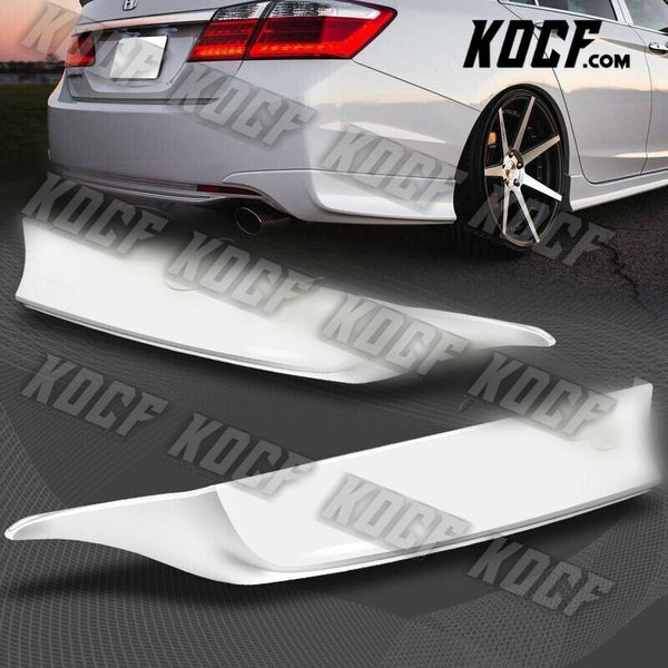 For 2013-2015 Honda Accord 4-DR HFP-Style Painted White Rear Bumper Spoiler Lip - KOCF.com - Car Parts