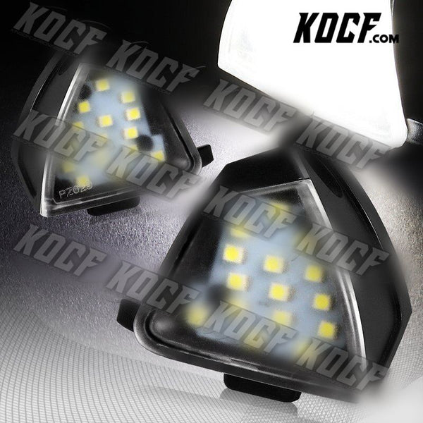 For Volkswagen MK5 Golf GTi R32 Jetta White LED Under Side Mirror Muddle Lights - KOCF.com - Car Parts