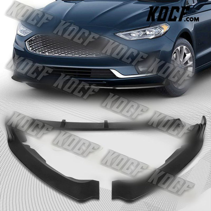 For 2019-2021 Ford Fusion Matt Black Front Bumper Body Kit Splitter Spoiler Lip - KOCF.com - Car Parts