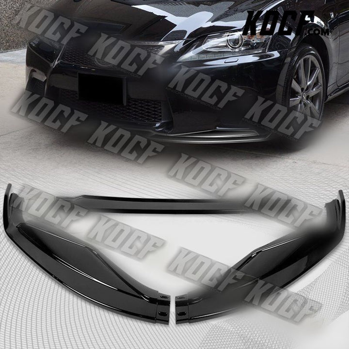 For 2013-2015 Lexus GS350 GS450h F-Sport Painted Black Front Bumper Spoiler Lip - KOCF.com - Car Parts