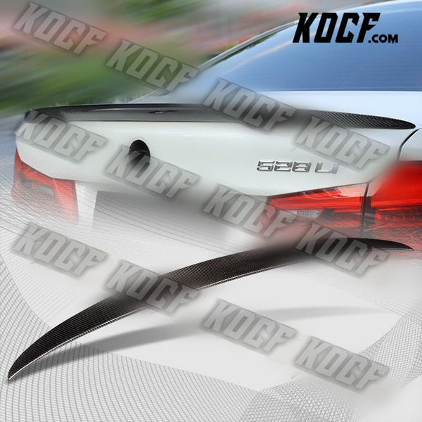 For 2017-2021 BMW 5-Series G30 G38 P-Style Real Carbon Fiber Rear Trunk Spoiler - KOCF.com - Car Parts