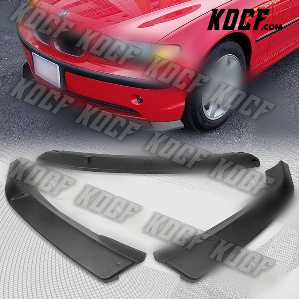 For 2002-2005 BMW 3-Series E46 Sedan Matt Black Front Bumper Body Spoiler Lip - KOCF.com - Car Parts